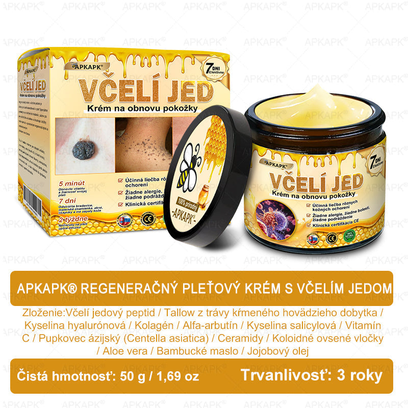 🎄APKAPK® Včelí jed regeneračný krém na pokožku 🔥 Vyvinuté na Slovensku, vyrobené a dodávané zo Slovenska
