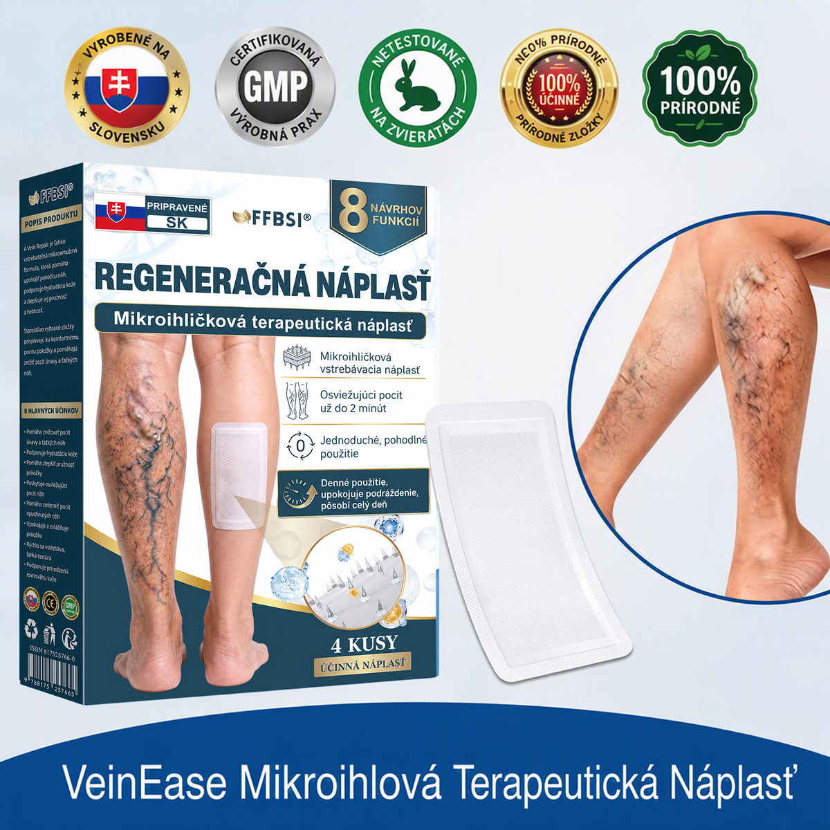 🎉 IBA DNES – VÝNIMOČNÁ PONUKA! 🔥 Pridajte ďalšie balenie náplastí na starostlivosť o nohy FFBSI® a získajte AŽ 50 % ZĽAVU! ✨ ⭐ Viac náplastí – pohodlnejšie pokračovať v pravidelnej starostlivosti o nohy! 💚 ⏰ Nepremeškajte – ponuka platí obmedzený čas!