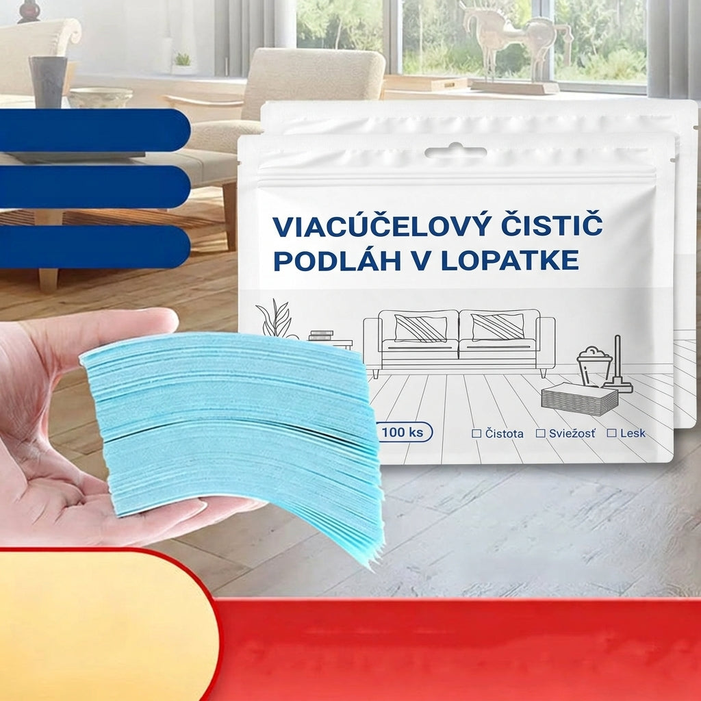 🧹Časovo obmedzená zľava 50 %💧🧹Vo vode rozpustné utierky na čistenie podláh