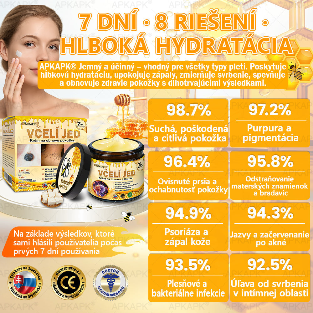 🎄APKAPK® Včelí jed regeneračný krém na pokožku 🔥 Vyvinuté na Slovensku, vyrobené a dodávané zo Slovenska