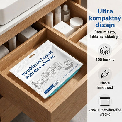 🧹Časovo obmedzená zľava 50 %💧🧹Vo vode rozpustné utierky na čistenie podláh