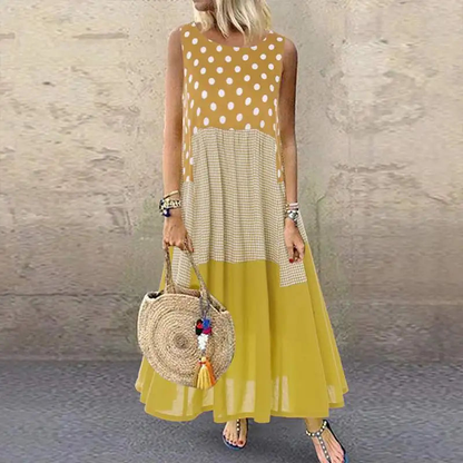 Women's Bohemian Ruffle Sundress  ZANZEA Summer Sleeveless Floral Printed Maxi Long Dress Casual Loose Party Tanks Vestido