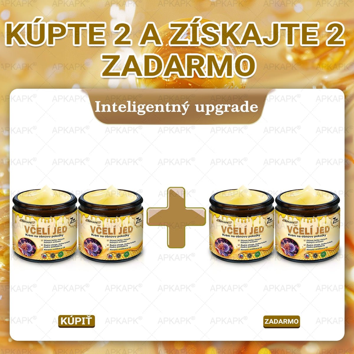 🎄APKAPK® Včelí jed regeneračný krém na pokožku 🔥 Vyvinuté na Slovensku, vyrobené a dodávané zo Slovenska
